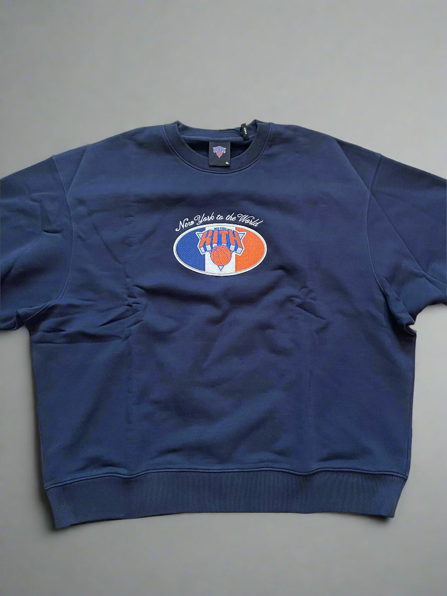 Kith New York Knicks Insignia Nelson Crewneck Nocturnal XL