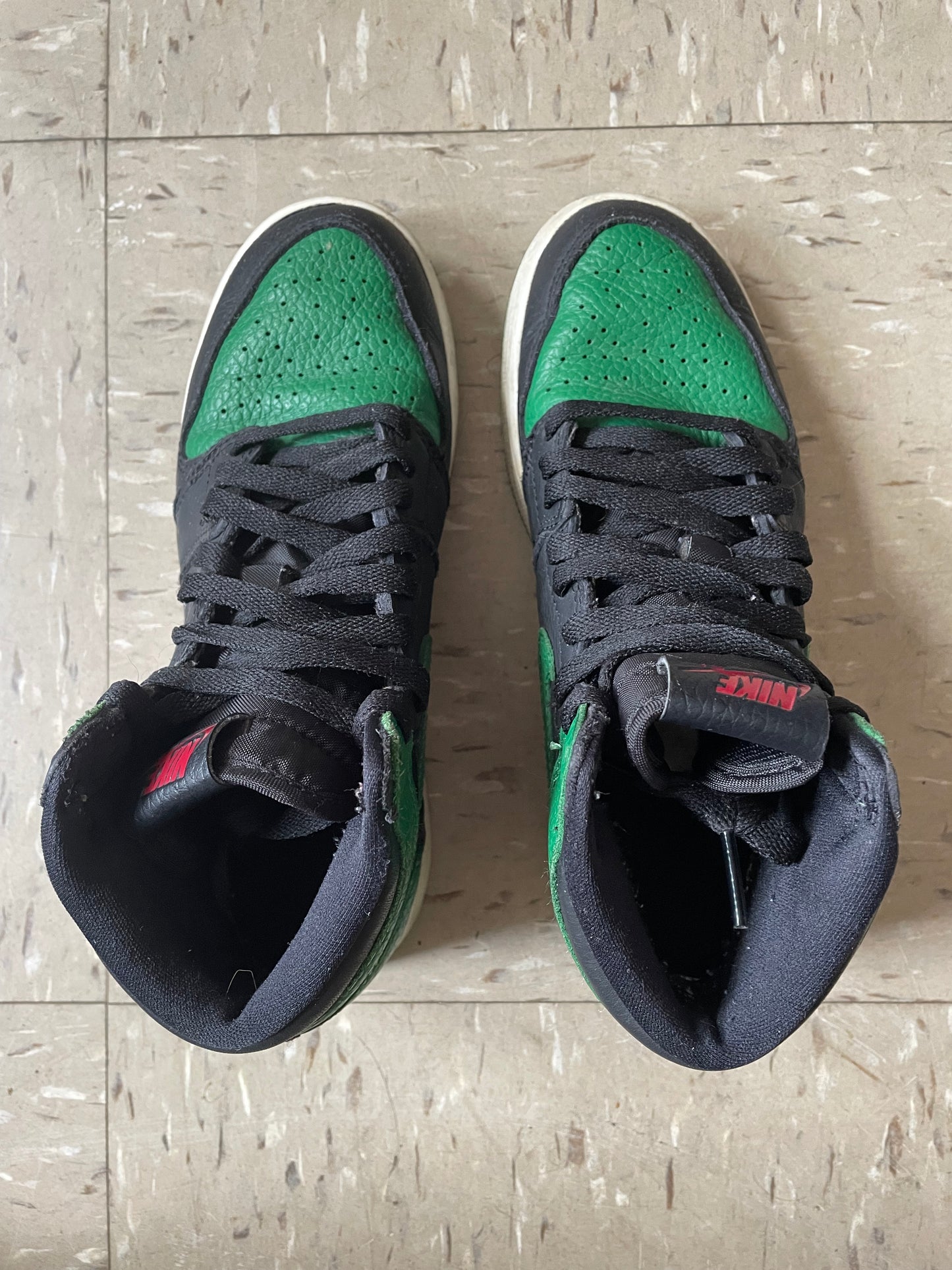 Jordan 1 Retro High OG GS Pine Green 2.0 Basketball Shoes