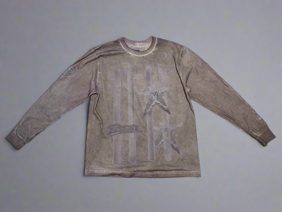 Travis Scott Official Utopia MetLife 2024 Long Sleeve Pink Merch Large Shirt