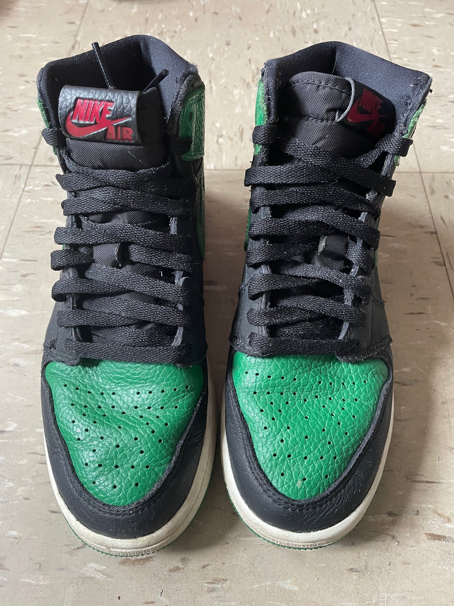 Jordan 1 Retro High OG GS Pine Green 2.0 Basketball Shoes