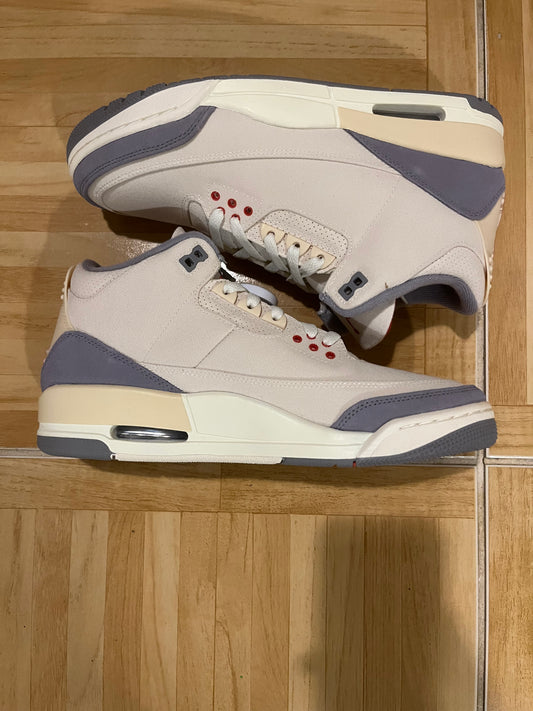 Jordan 3 Retro SE Canvas Muslin White Red Grey Shoes DH7139-100