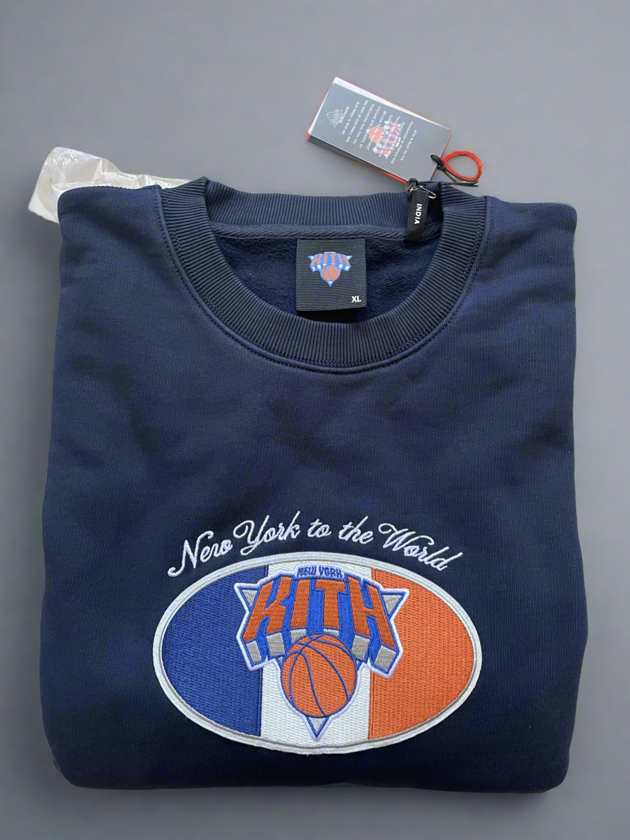 Kith New York Knicks Insignia Nelson Crewneck Nocturnal XL