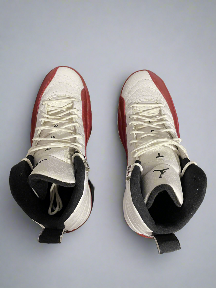 Jordan 12 Retro 2009 Cherry Red White Black 130690-110 Men’s Size 9