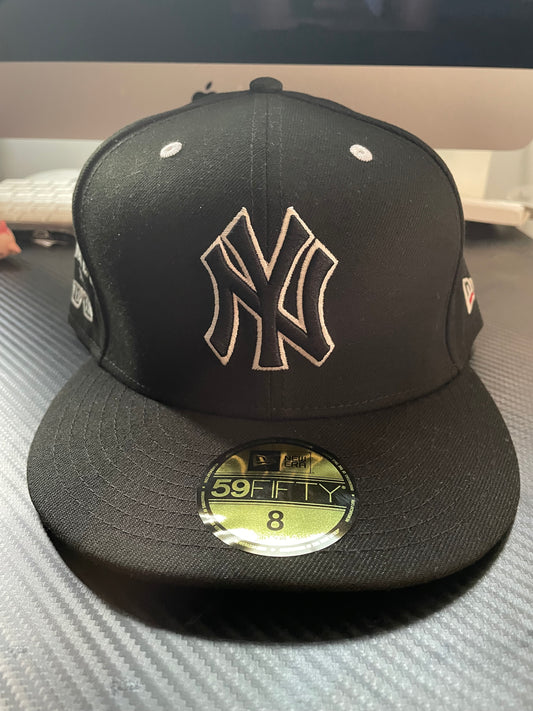 New Era Feid Yankees Cap Black Green White Fitted Hat Size 8