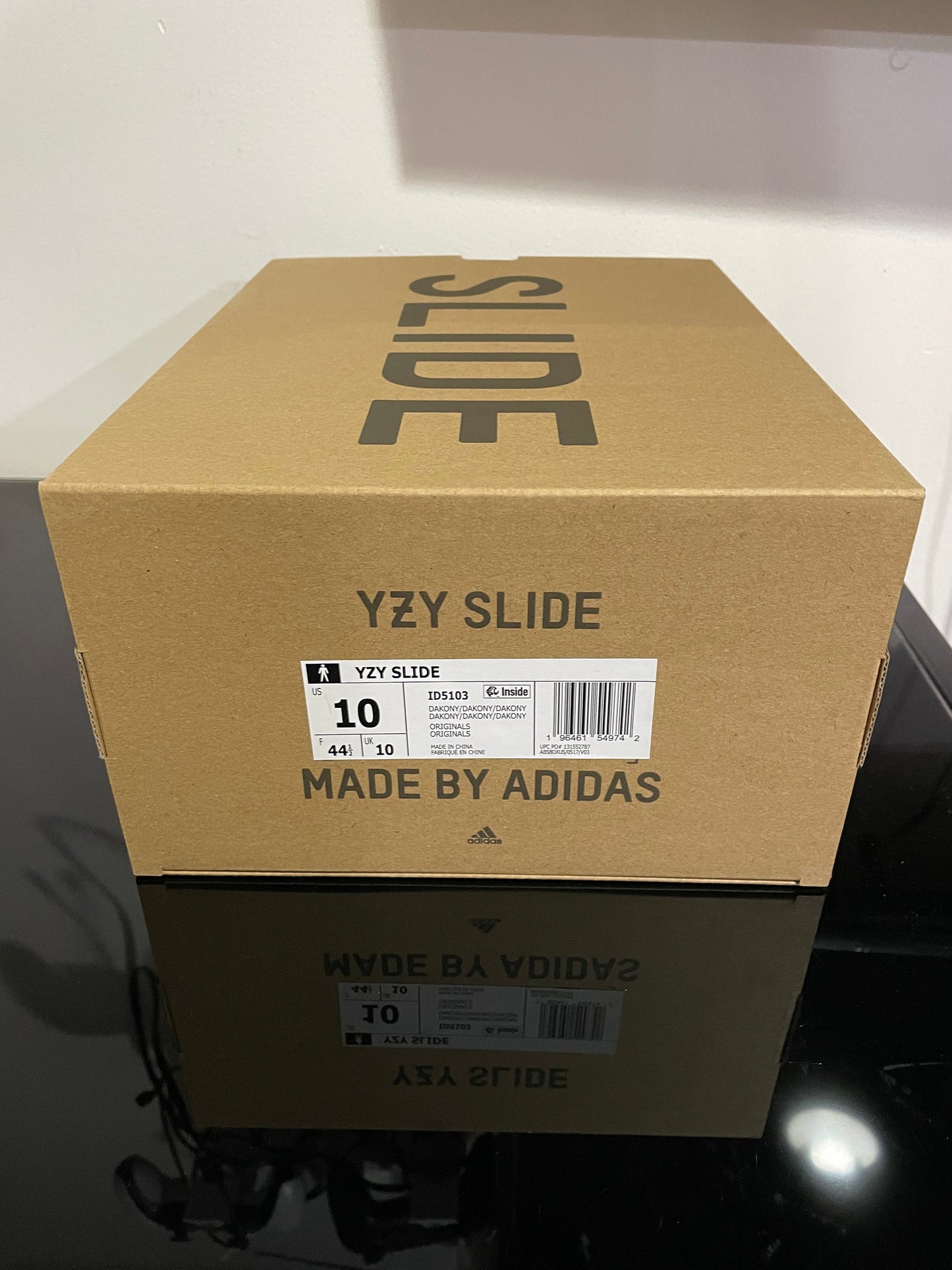 adidas Yeezy Slide Onyx Black ID5103 Men’s Size 10