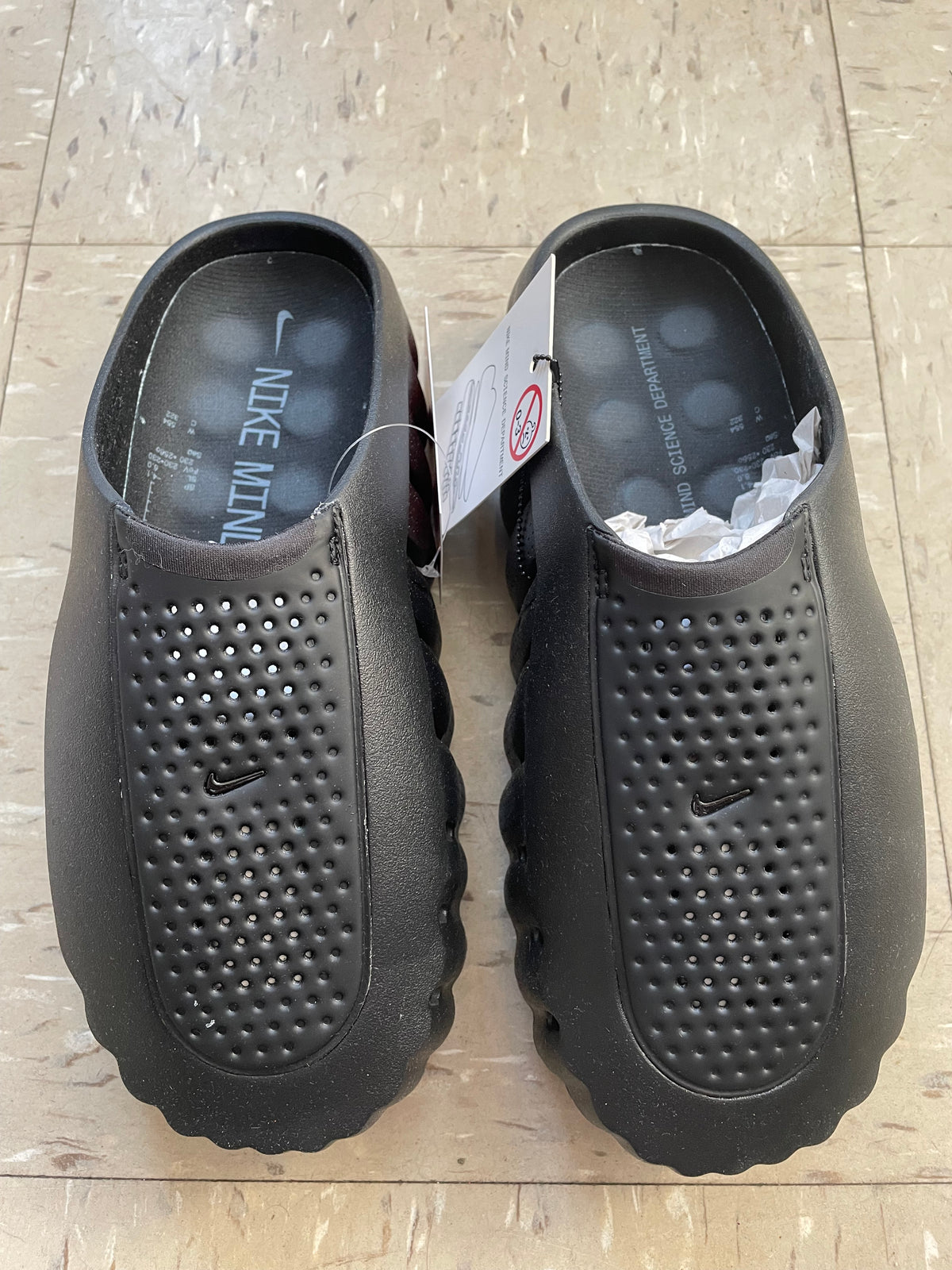 Nike Mind 001 Triple Black Anthracite Cool Grey Men's Size 9 HQ4307-005