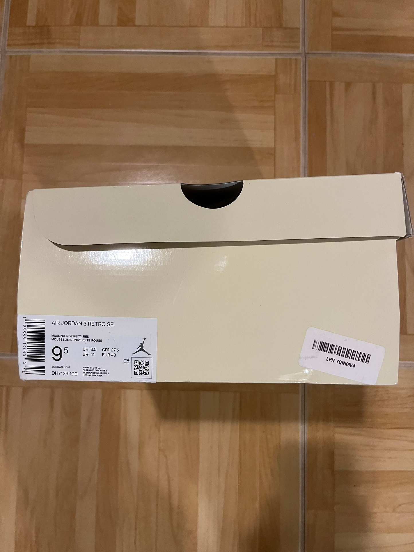Jordan 3 Retro SE Canvas Muslin White Red Grey Shoes DH7139-100