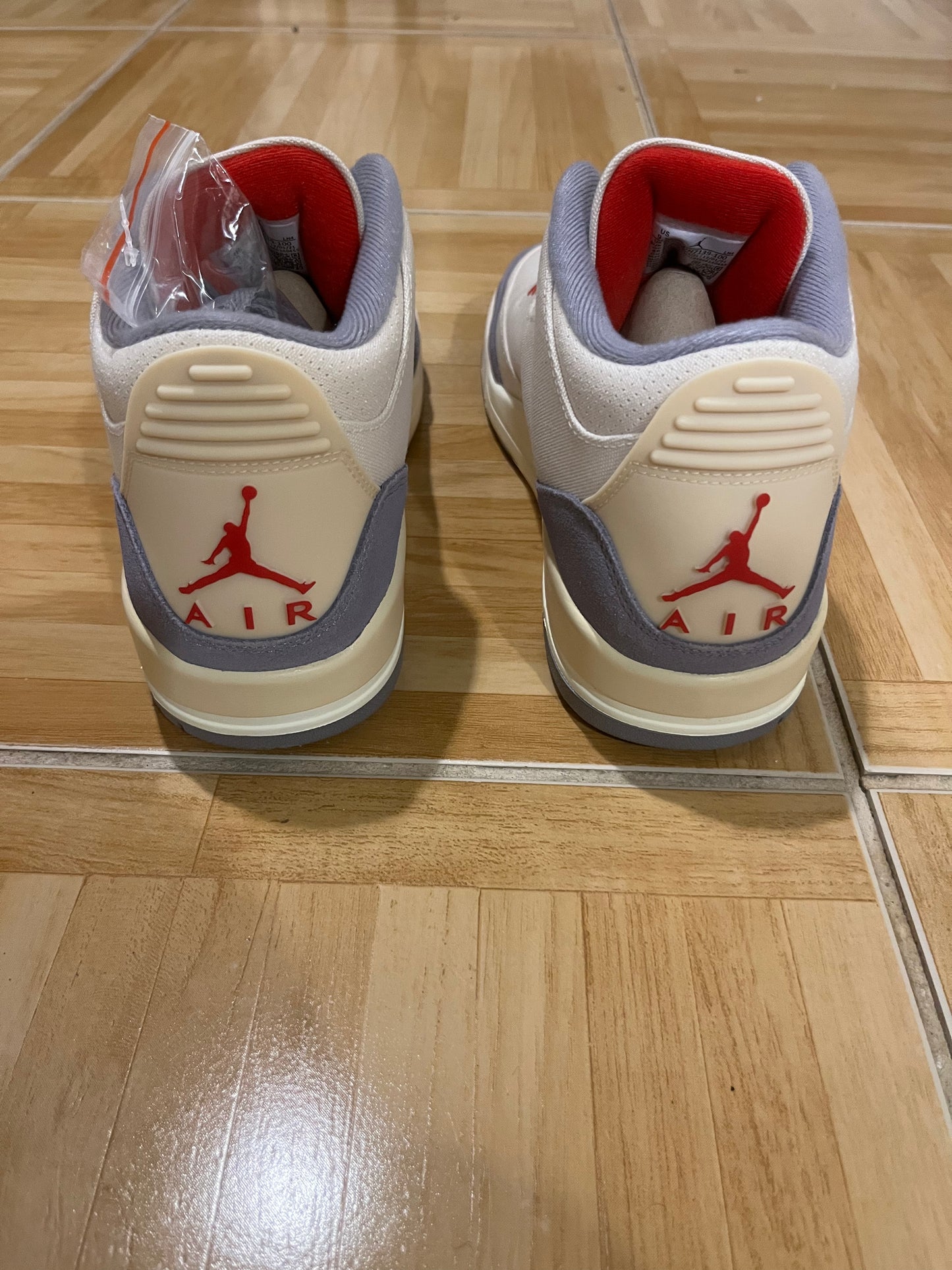 Jordan 3 Retro SE Canvas Muslin White Red Grey Shoes DH7139-100