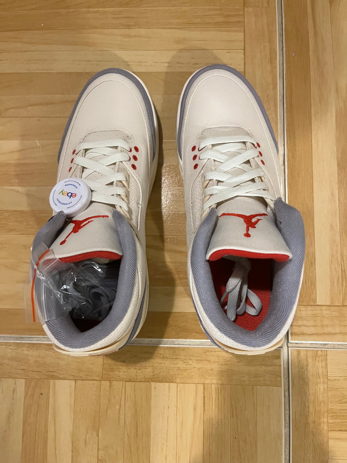Jordan 3 Retro SE Canvas Muslin White Red Grey Shoes DH7139-100